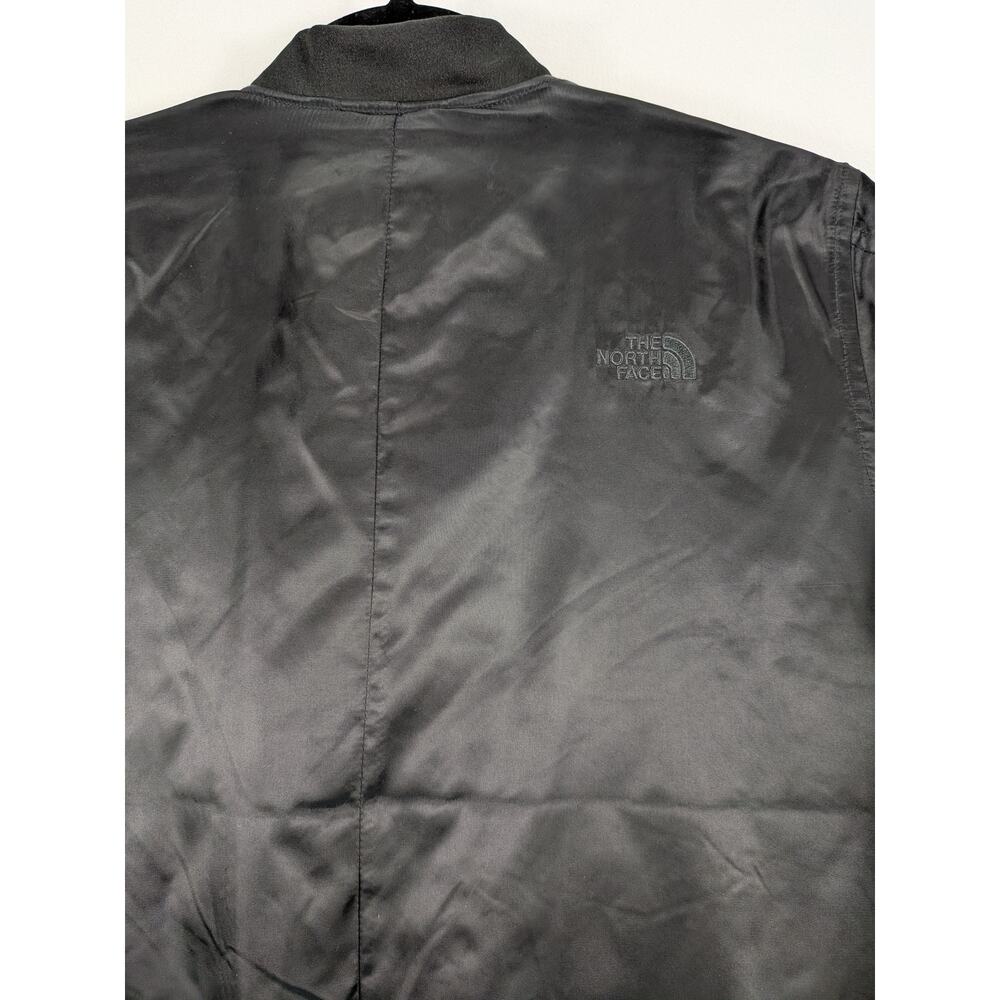 North Face Bomber Jacket Women S Black Athleisure Preppy Stylish Cozy Outerwear - Picture 6 of 12